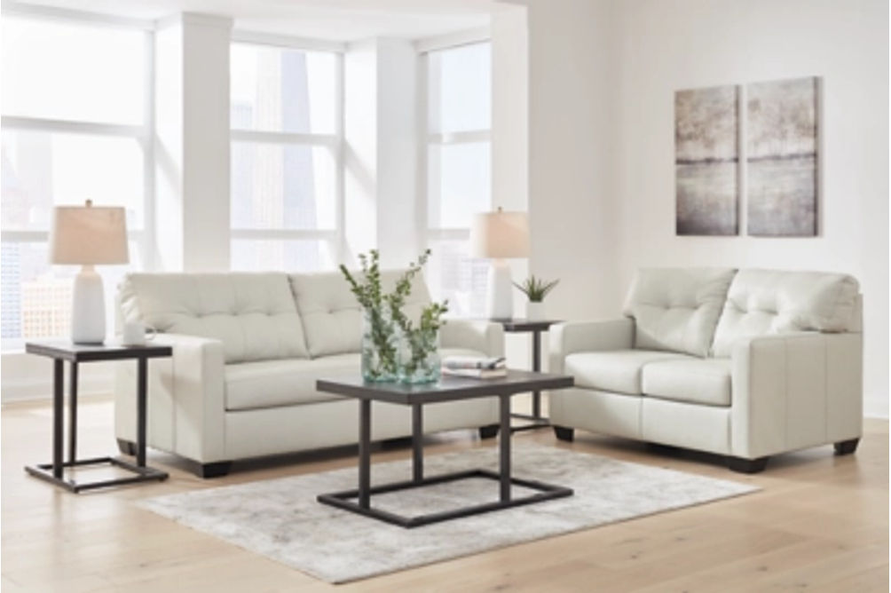 Signature Design by Ashley Belziani Sofa and Loveseat-Coconut