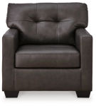 Signature Design by Ashley Belziani Oversized Chair and Ottoman-Storm