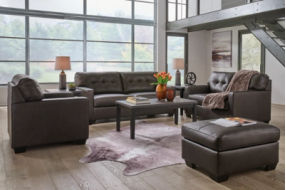 Signature Design by Ashley Belziani Sofa, Loveseat, Oversized Chair and Ottoma