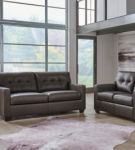 Signature Design by Ashley Belziani Sofa and Loveseat-Storm