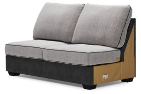 Signature Design by Ashley Bilgray 3-Piece Sectional with Ottoman-Pewter