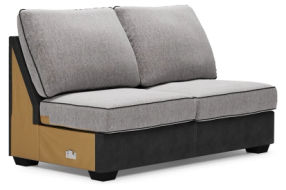 Signature Design by Ashley Bilgray 3-Piece Sectional with Ottoman-Pewter