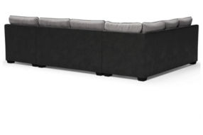 Signature Design by Ashley Bilgray 3-Piece Sectional with Ottoman-Pewter