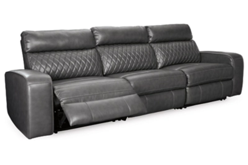 Signature Design by Ashley Samperstone 3-Piece Power Reclining Sectional Sofa