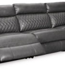 Signature Design by Ashley Samperstone 3-Piece Power Reclining Sectional Sofa