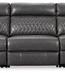 Signature Design by Ashley Samperstone 3-Piece Power Reclining Sectional Sofa