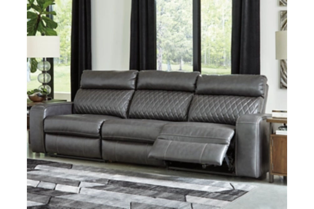 Signature Design by Ashley Samperstone 3-Piece Power Reclining Sectional Sofa