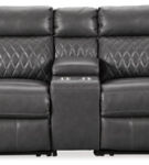 Samperstone 3-Piece Power Reclining Sectional Loveseat-Gray