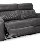 Samperstone 2-Piece Power Reclining Sectional Loveseat-Gray