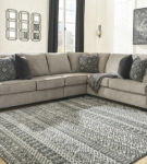 Signature Design by Ashley Bovarian 3-Piece Sectional with Ottoman-Stone