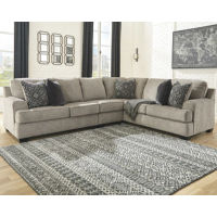 Signature Design by Ashley Bovarian 3-Piece Sectional with Ottoman-Stone