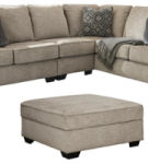 Signature Design by Ashley Bovarian 3-Piece Sectional with Ottoman-Stone