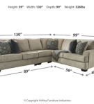 Signature Design by Ashley Bovarian 3-Piece Sectional-Stone