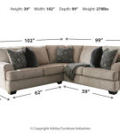 Signature Design by Ashley Bovarian 2-Piece Sectional-Stone