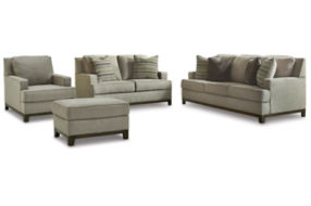 Signature Design by Ashley Kaywood Sofa, Loveseat, Chair and Ottoman-Granite