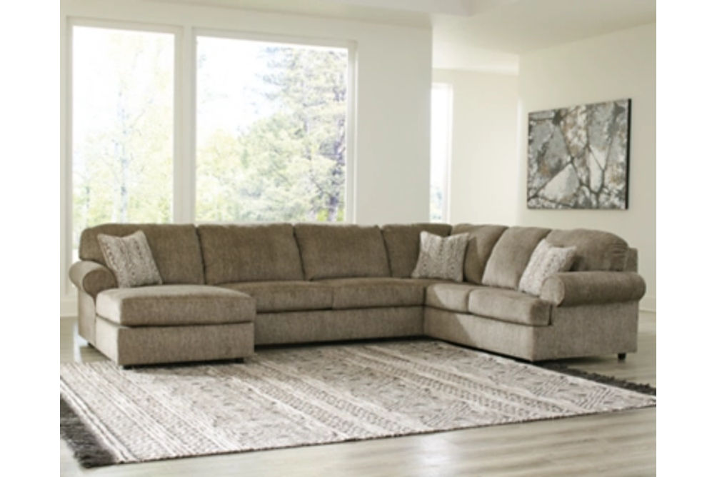Signature Design by Ashley Hoylake 3-Piece Sectional with Chaise-Chocolate