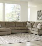 Signature Design by Ashley Hoylake 3-Piece Sectional with Chaise-Chocolate