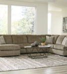 Signature Design by Ashley Hoylake 3-Piece Sectional with Chaise-Chocolate