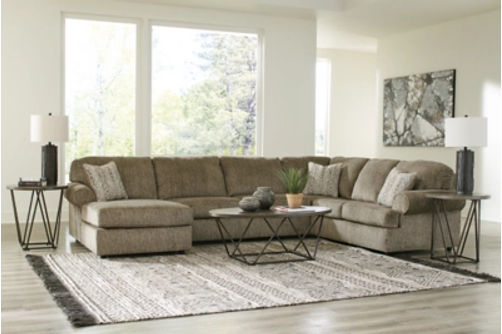 Signature Design by Ashley Hoylake 3-Piece Sectional with Chaise-Chocolate