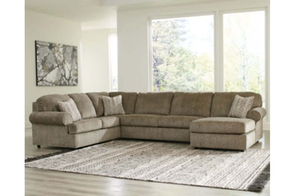 Signature Design by Ashley Hoylake 3-Piece Sectional with Chaise-Chocolate