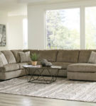 Signature Design by Ashley Hoylake 3-Piece Sectional with Chaise-Chocolate