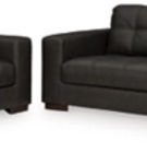 Signature Design by Ashley Luigi Sofa and Loveseat-Thunder