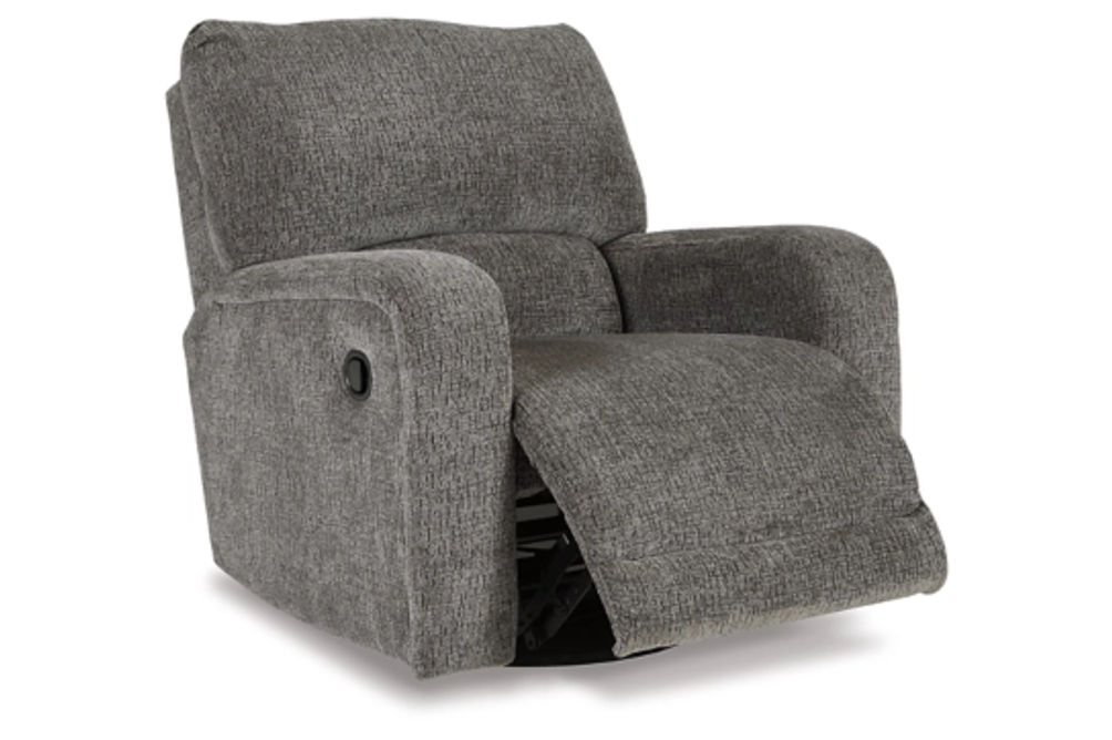 Signature Design by Ashley Wittlich Swivel Glider Recliner-Slate