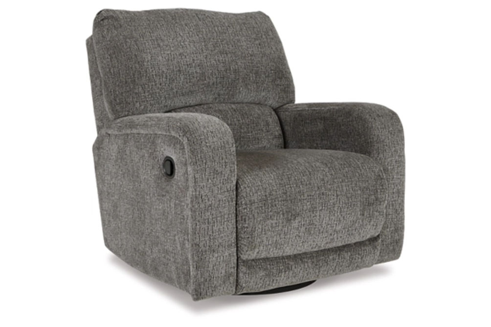 Signature Design by Ashley Wittlich Swivel Glider Recliner-Slate