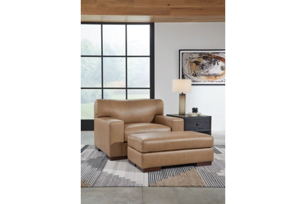 Signature Design by Ashley Lombardia Oversized Chair and Ottoman-Tumbleweed