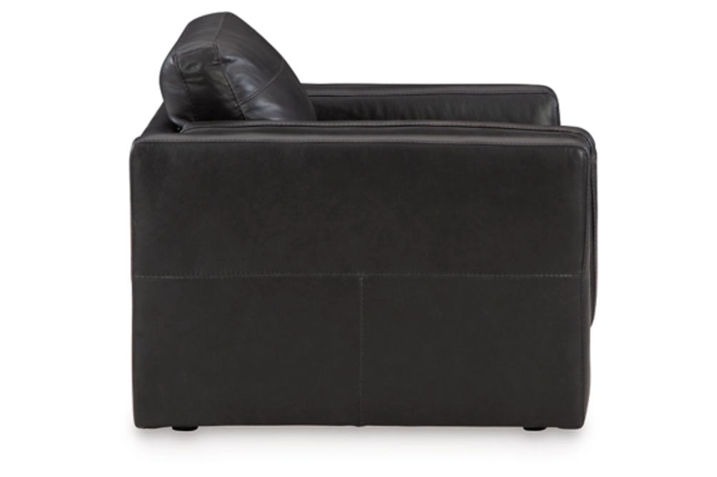 Signature Design by Ashley Amiata Sofa and Oversized Chair-Onyx