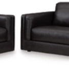 Signature Design by Ashley Amiata Sofa and Loveseat-Onyx