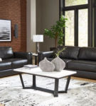 Signature Design by Ashley Amiata Sofa and Loveseat-Onyx