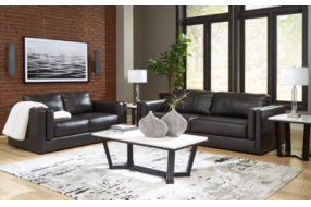 Signature Design by Ashley Amiata Sofa and Loveseat-Onyx