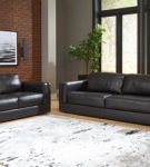 Signature Design by Ashley Amiata Sofa and Loveseat-Onyx