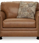 Signature Design by Ashley Carianna Oversized Chair and Ottoman-Caramel