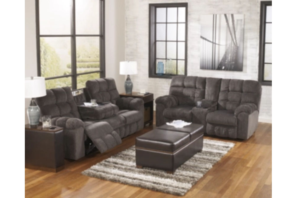 Signature Design by Ashley Acieona Reclining Sofa with Loveseat-Slate