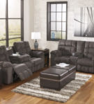 Signature Design by Ashley Acieona Reclining Sofa with Loveseat-Slate