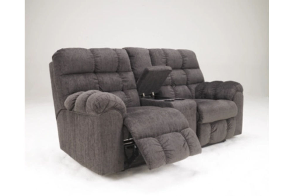 Signature Design by Ashley Acieona Reclining Sofa with Loveseat-Slate