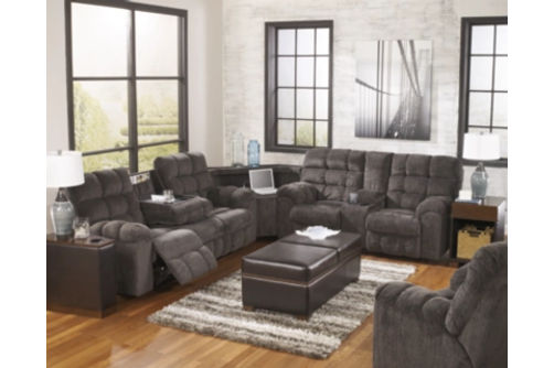 Signature Design by Ashley Acieona 3-Piece Reclining Sectional-Slate