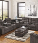 Signature Design by Ashley Acieona 3-Piece Reclining Sectional-Slate