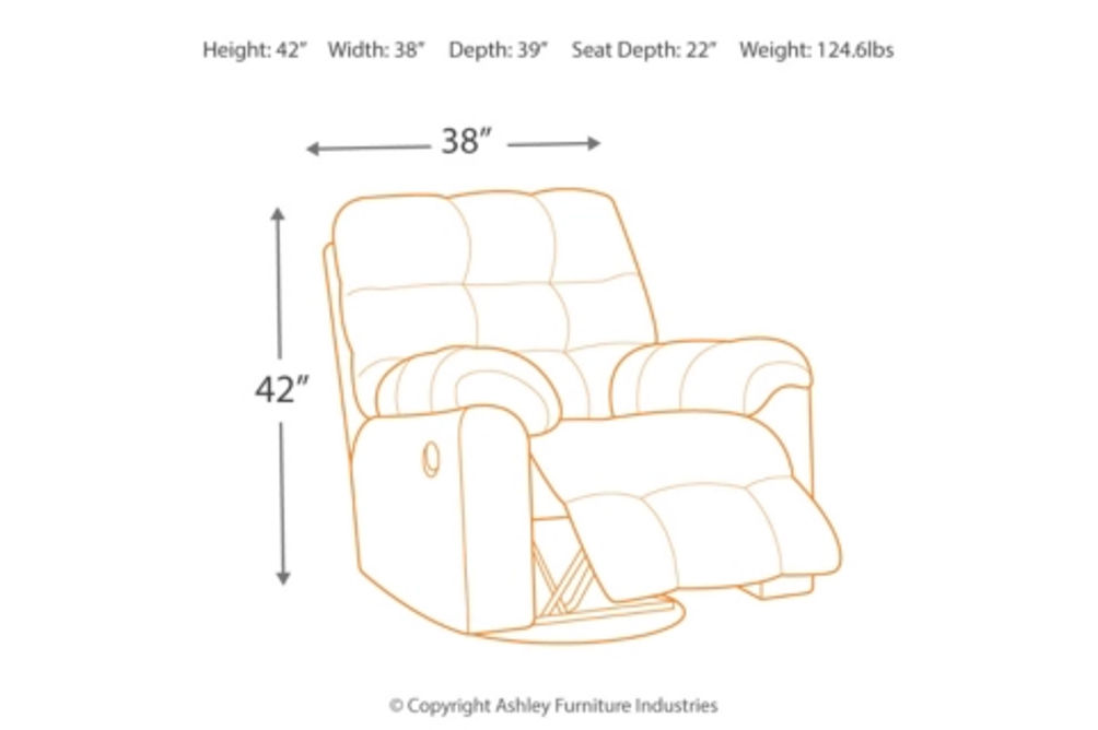 Signature Design by Ashley Acieona Recliner-Slate