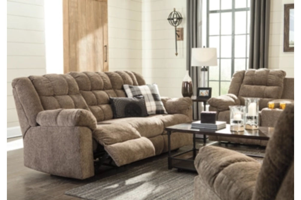 Signature Design by Ashley Workhorse Reclining Sofa, Loveseat and Recliner