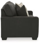 Signature Design by Ashley Lucina Sofa, Loveseat and Recliner-Charcoal