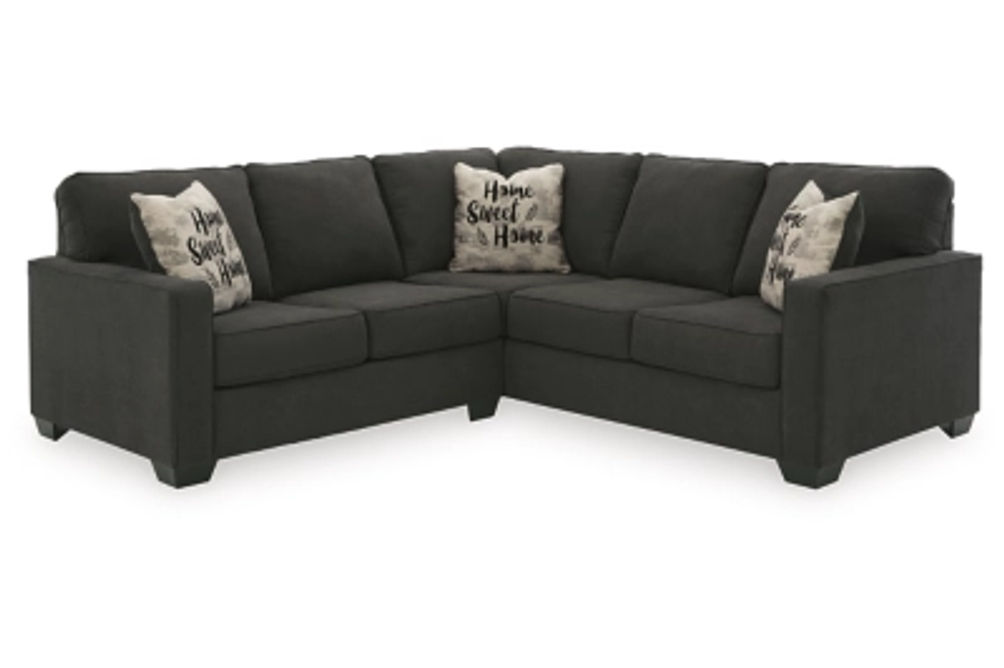 Signature Design by Ashley Lucina 2-Piece Sectional-Charcoal