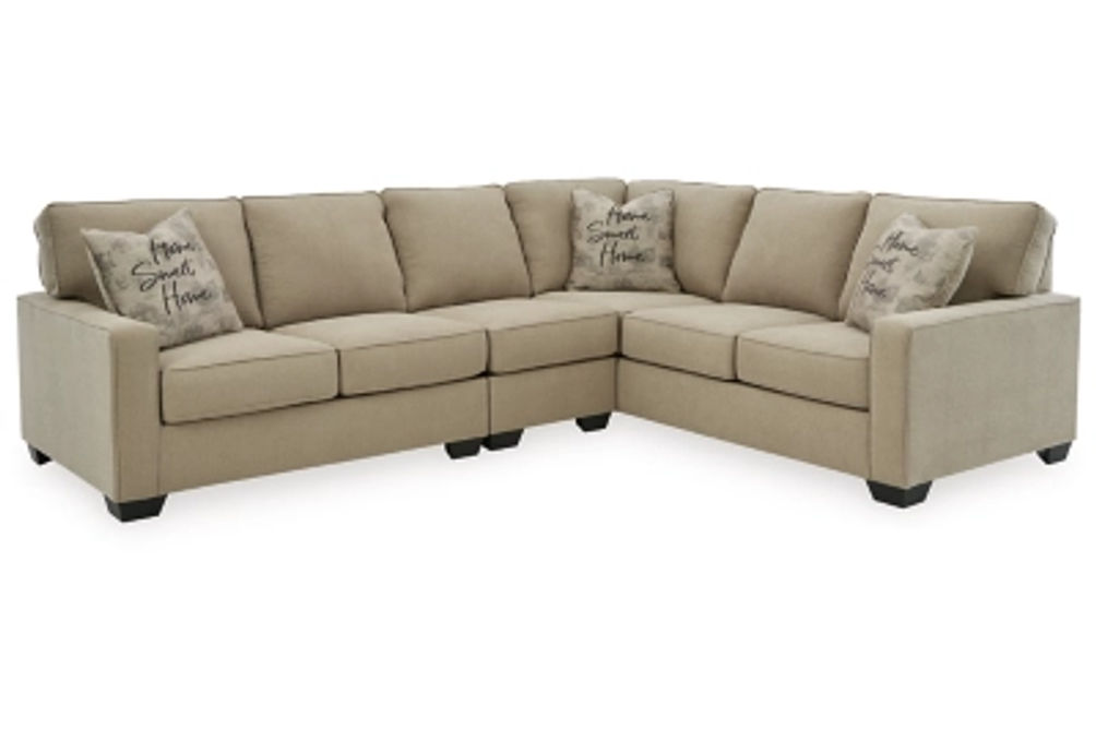 Signature Design by Ashley Lucina 3-Piece Sectional-Quartz