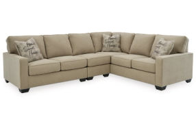 Signature Design by Ashley Lucina 3-Piece Sectional-Quartz