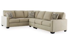 Signature Design by Ashley Lucina 3-Piece Sectional-Quartz