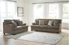 Signature Design by Ashley Stonemeade Sofa and Loveseat - Nutmeg