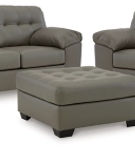 Signature Design by Ashley Donlen Sofa, Loveseat and Ottoman-Gray