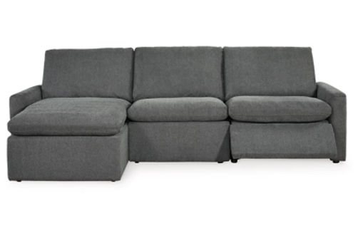 Hartsdale 3-Piece Left Arm Facing Reclining Sofa Chaise-Granite